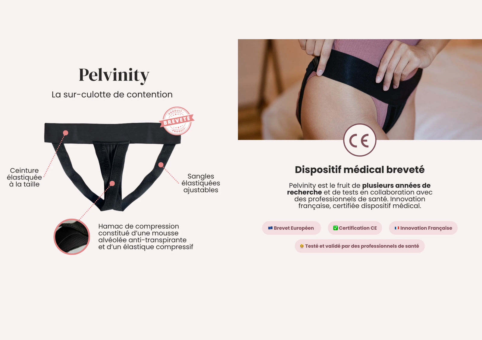 Pelvinity portée pendant la grossesse