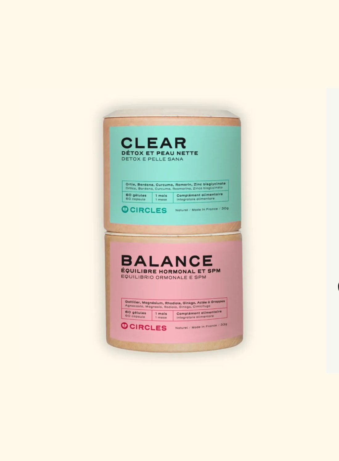 Duo BALANCE + CLEAR par Circles